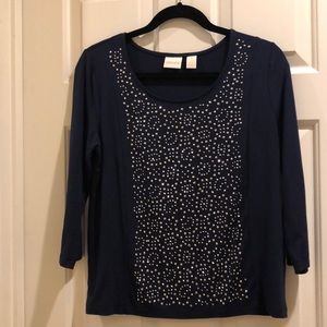 Chico’s navy top